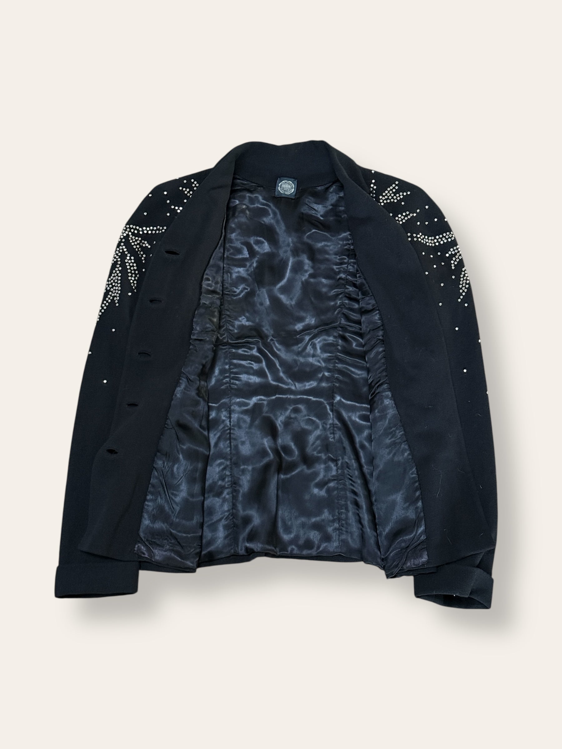 Vintage 1940’s Studded Art Deco Belted Jacket