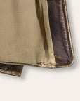 Vintage 1940-50s Windward Horsehide Leather Jacket | Montgomery Ward Brown Belted Back Jacket