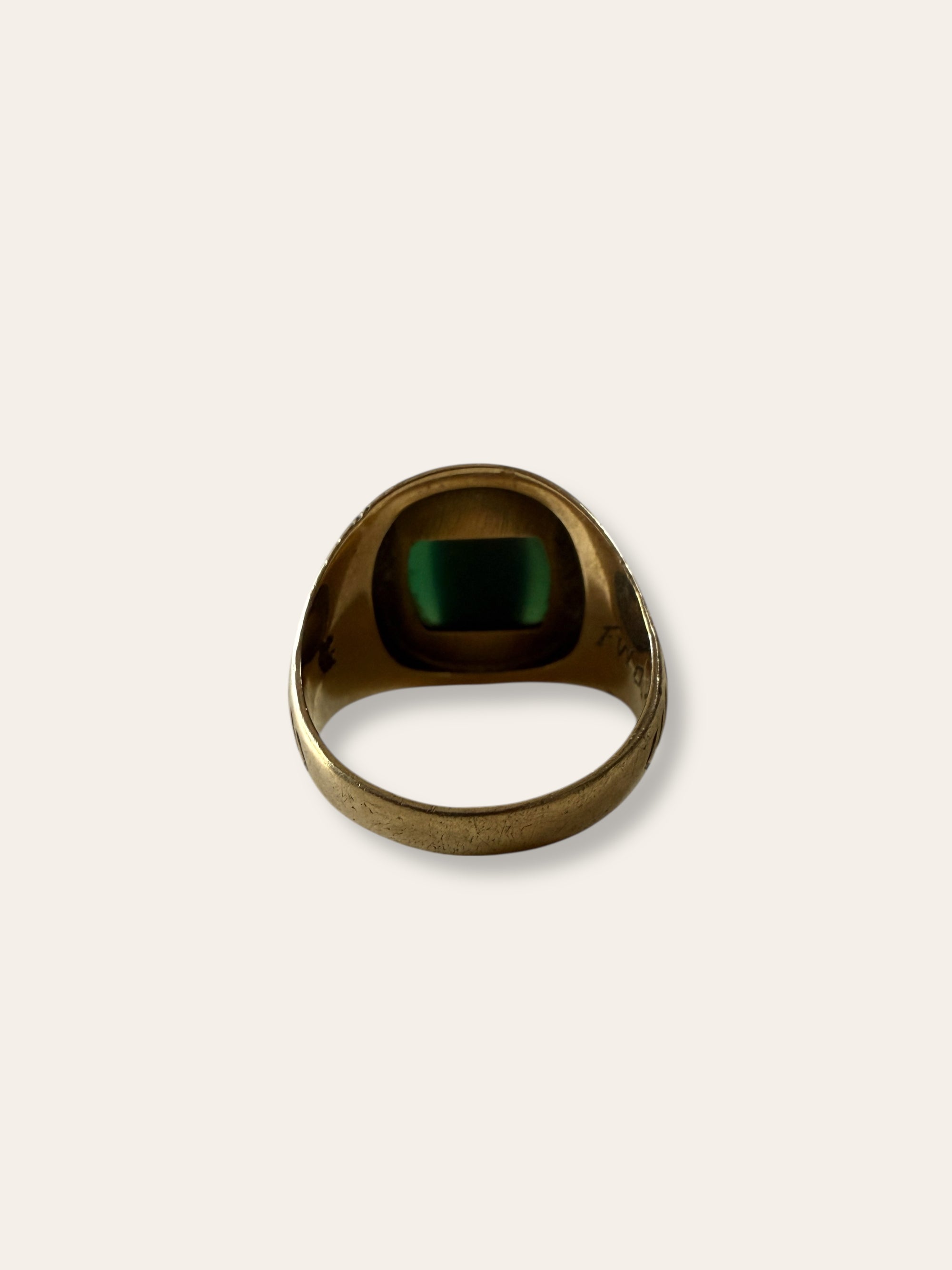 Vintage 1942 Lane Tech 10k Gold Class Ring Size 8.5