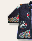 Vintage 1920’s Chinese Silk Jacket | Antique Hand Embroidery Crane Floral Motif Silk