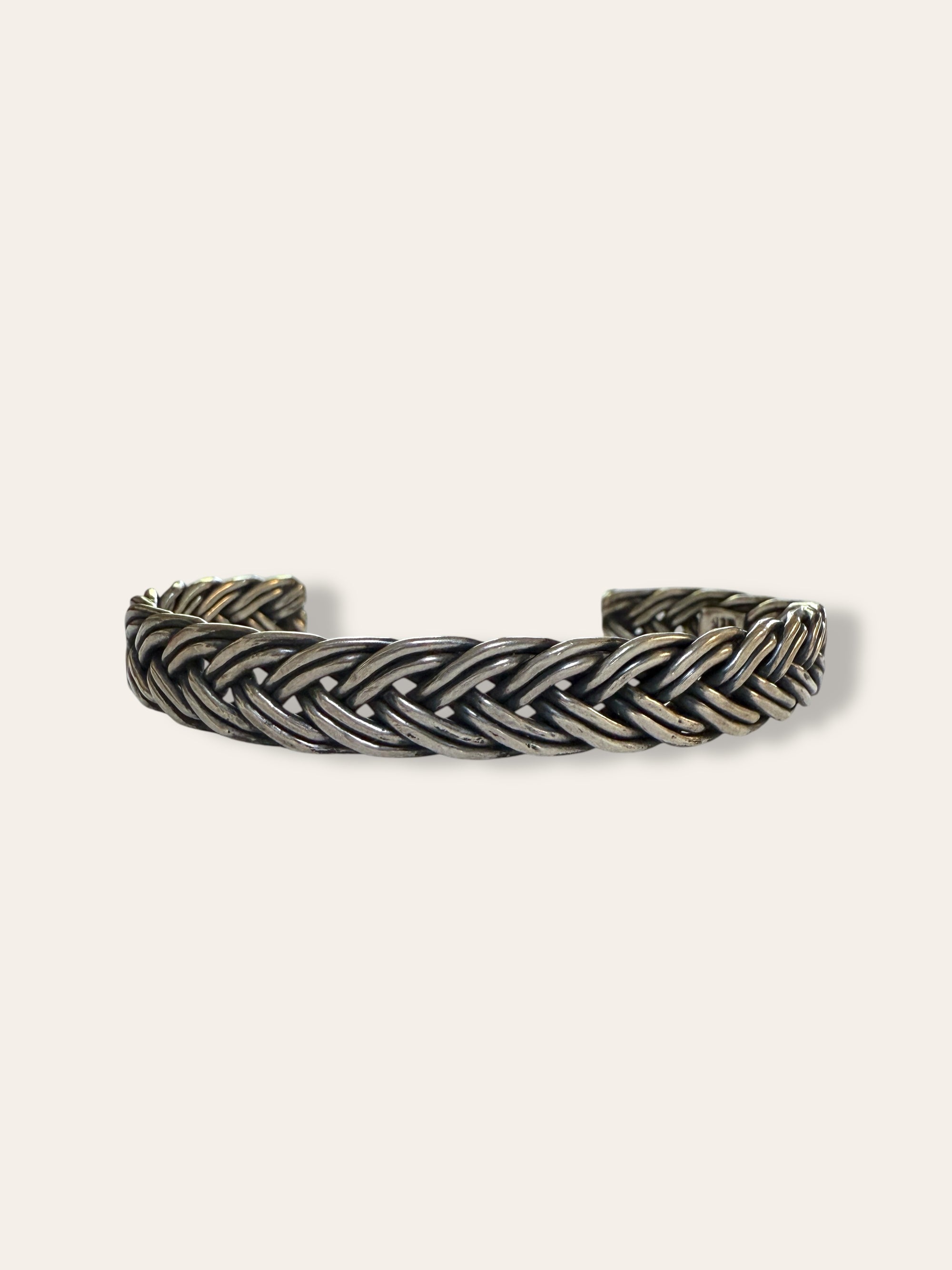 Vintage Braided Sterling Silver Bracelet