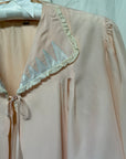 Vintage 1930s Silk-Rayon Two Tone Bed Jacket | Silk Lingerie Layering Top