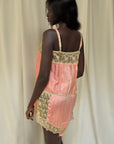 Vintage 1920’s Deadstock Lace & Silk Step In Slip Dress