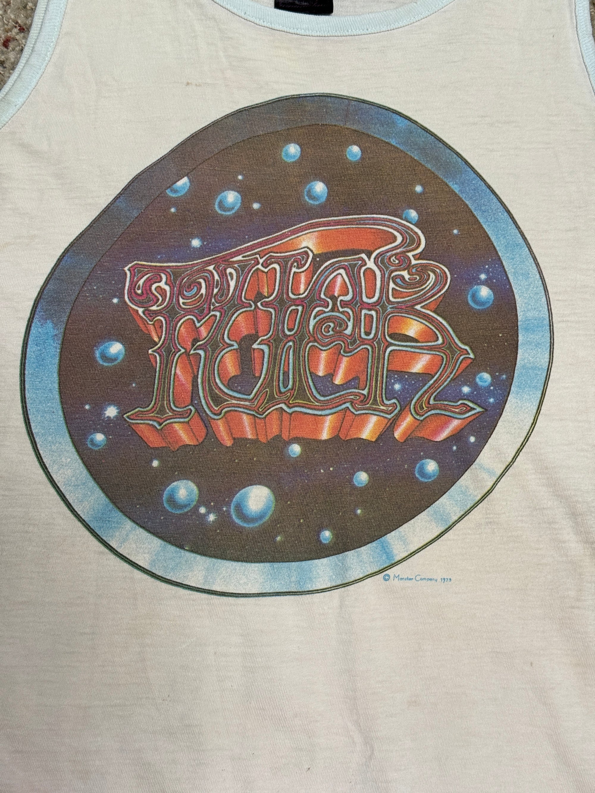 Vintage 1973 Monster Company Rare FUCK Kelley Mouse Studios Tank Top | 1970s Grateful Dead Tank