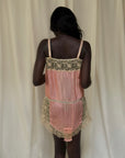 Vintage 1920’s Deadstock Lace & Silk Step In Slip Dress