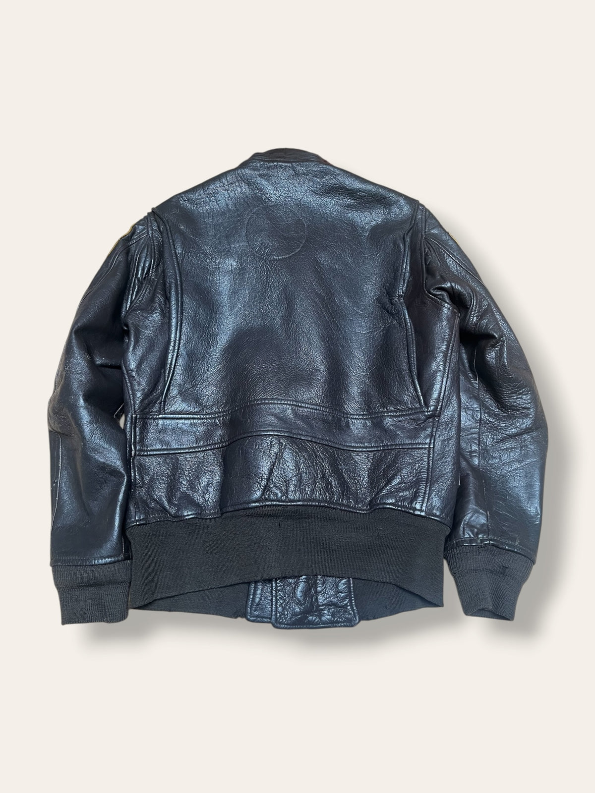 Vintage 1960s Vietnam War US Navy G-1 Goatskin Bomber Jacket | Star Sportswear | 1969 Leather Jacket Sz 38