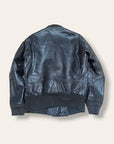 Vintage 1960s Vietnam War US Navy G-1 Goatskin Bomber Jacket | Star Sportswear | 1969 Leather Jacket Sz 38