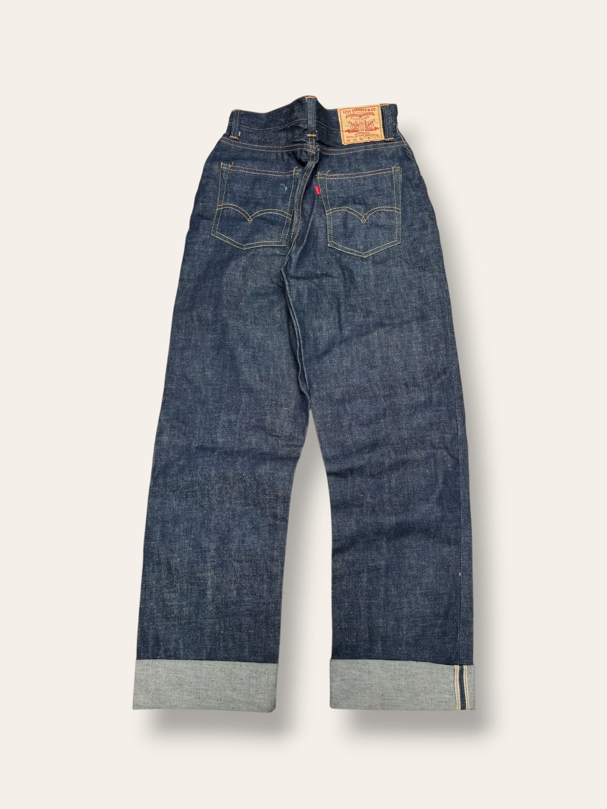 Vintage 1950’s Levi’s Deadstock 701 Denim Jeans | Hidden Rivets Selvedge Denim | Big E Levis