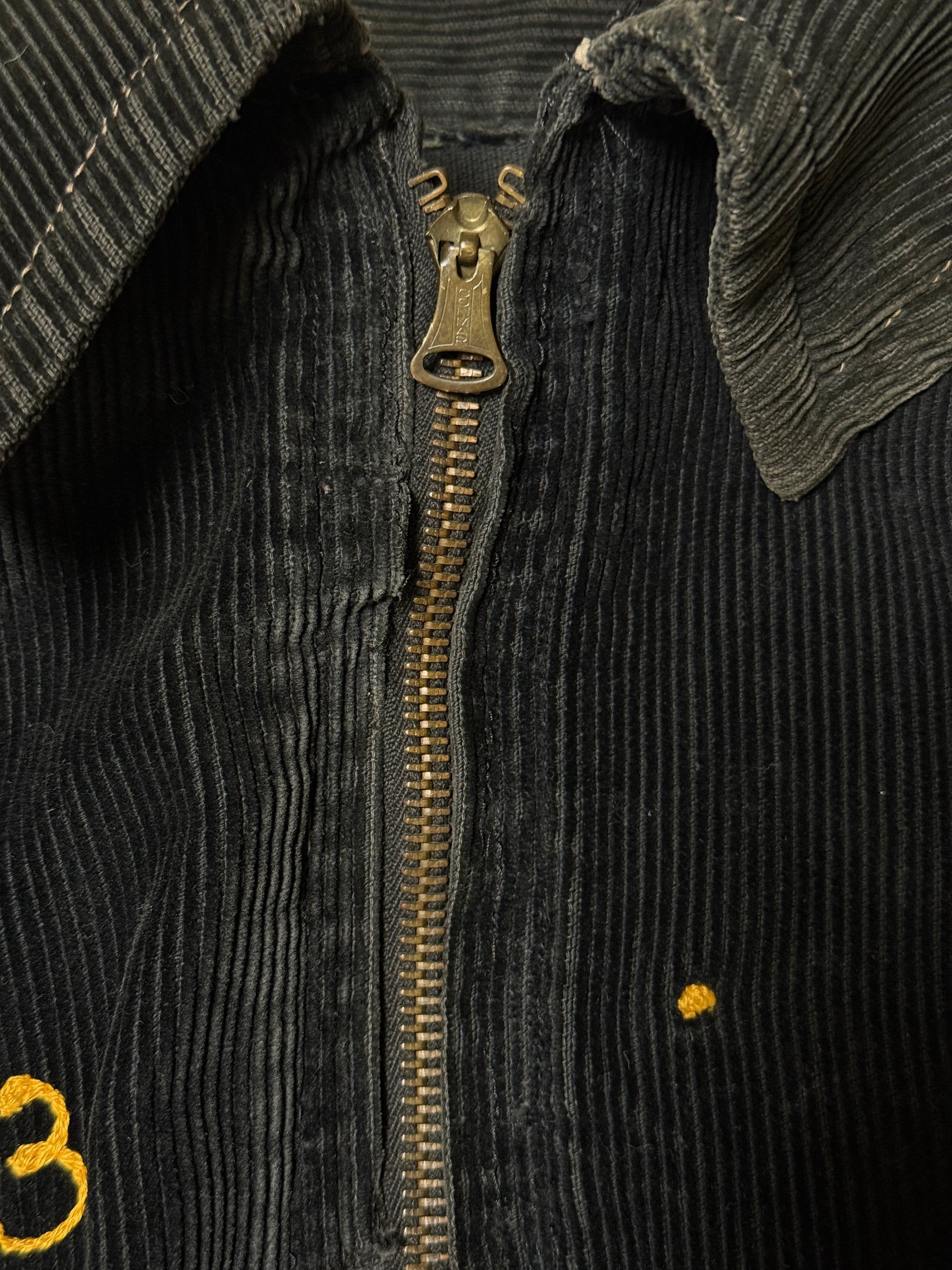 Vintage 1963 Corduroy School Sport Chain Stitch Jacket