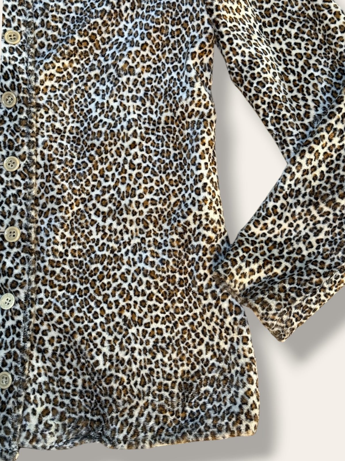 Vintage 1960s Leopard Print Faux Fur Shirt Jacket | Chuck Howard Boutique Clothing