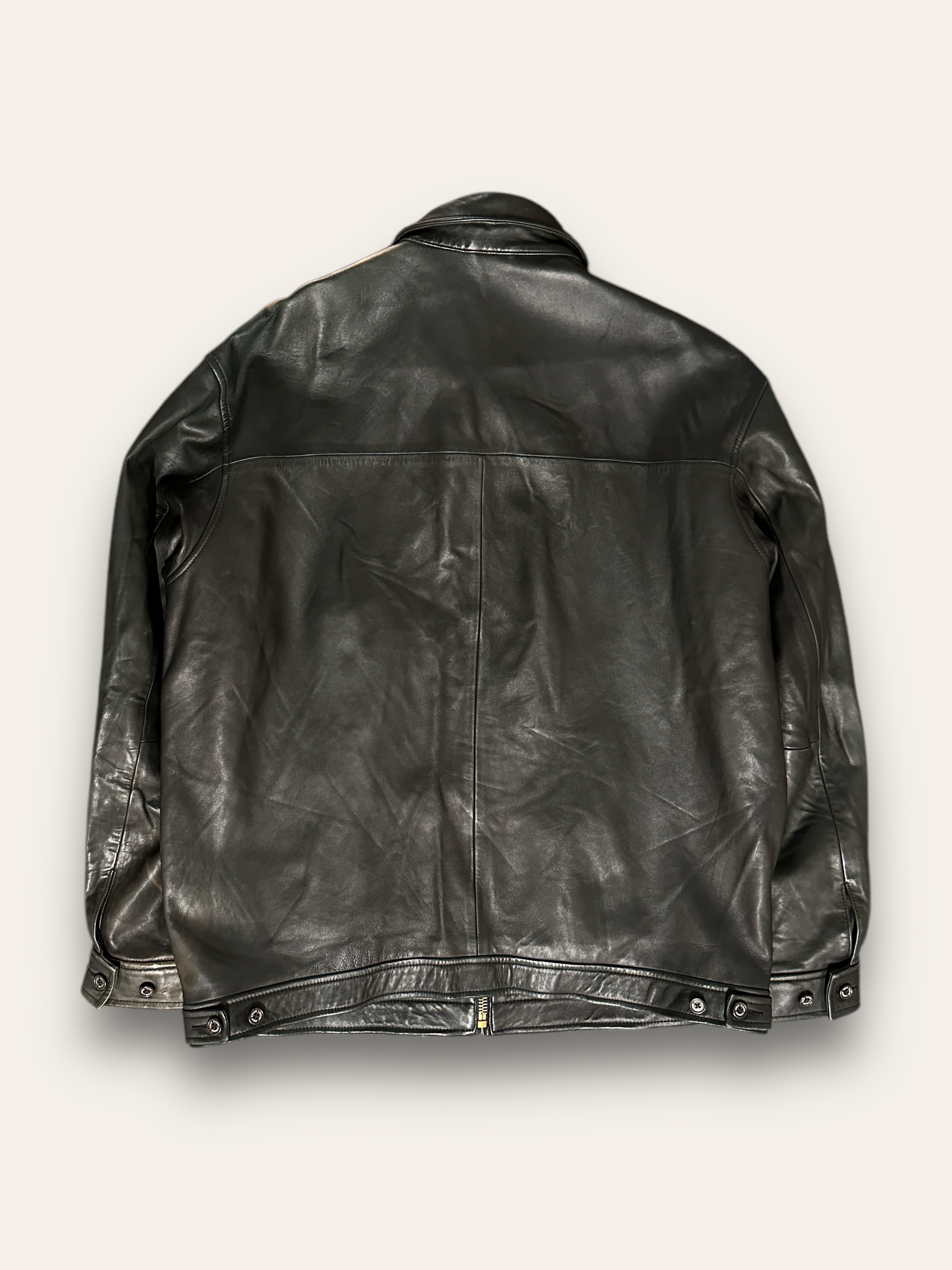 Vintage 1990's Sun Faded Ralph Lauren Polo Leather Jacket Vintage 1990's Sun Faded Ralph Lauren Polo Leather Jacket