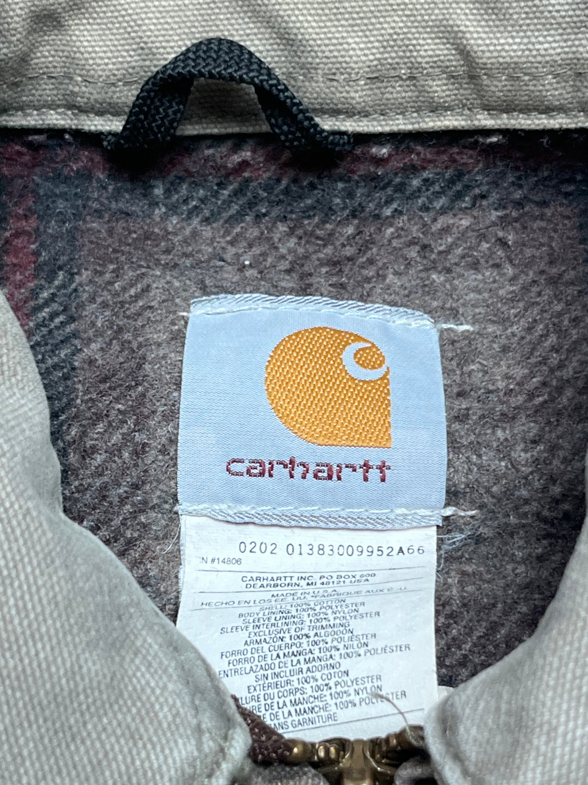 Vintage 2000’s Carhartt Detroit Jacket | Sun Faded Canvas Size L