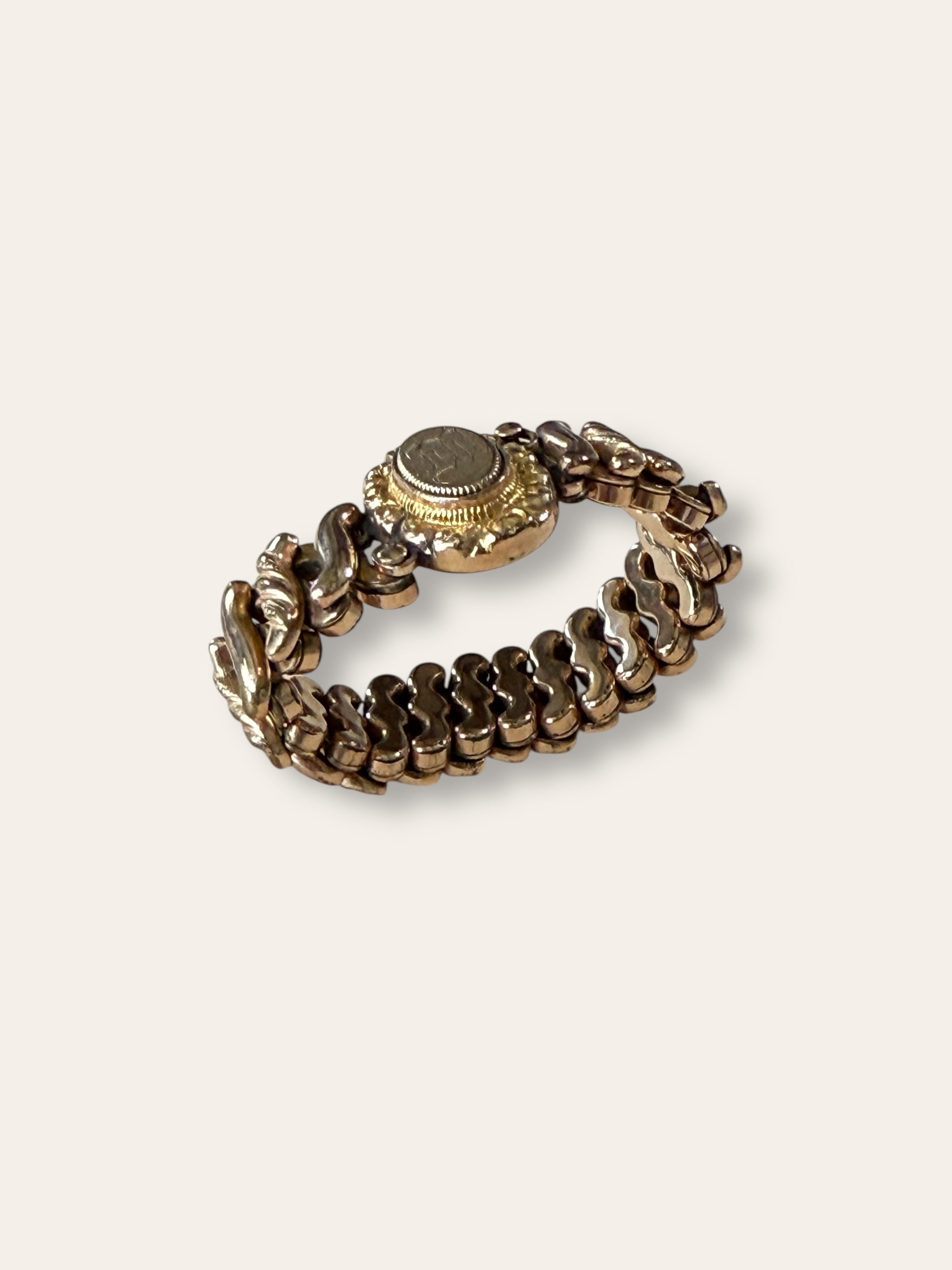 Vintage 1940’s Sweetheart Gold Filled Expansion Engraved Bracelet