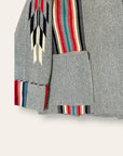 Vintage 1940’s Chimayo Ganscraft Woven Jacket | Southwest Hand Woven Wool Jacket