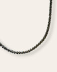 Vintage Italian Sterling Silver Faceted Twist Chain Necklace | 925 Silver Chunky Statement Layering Chain