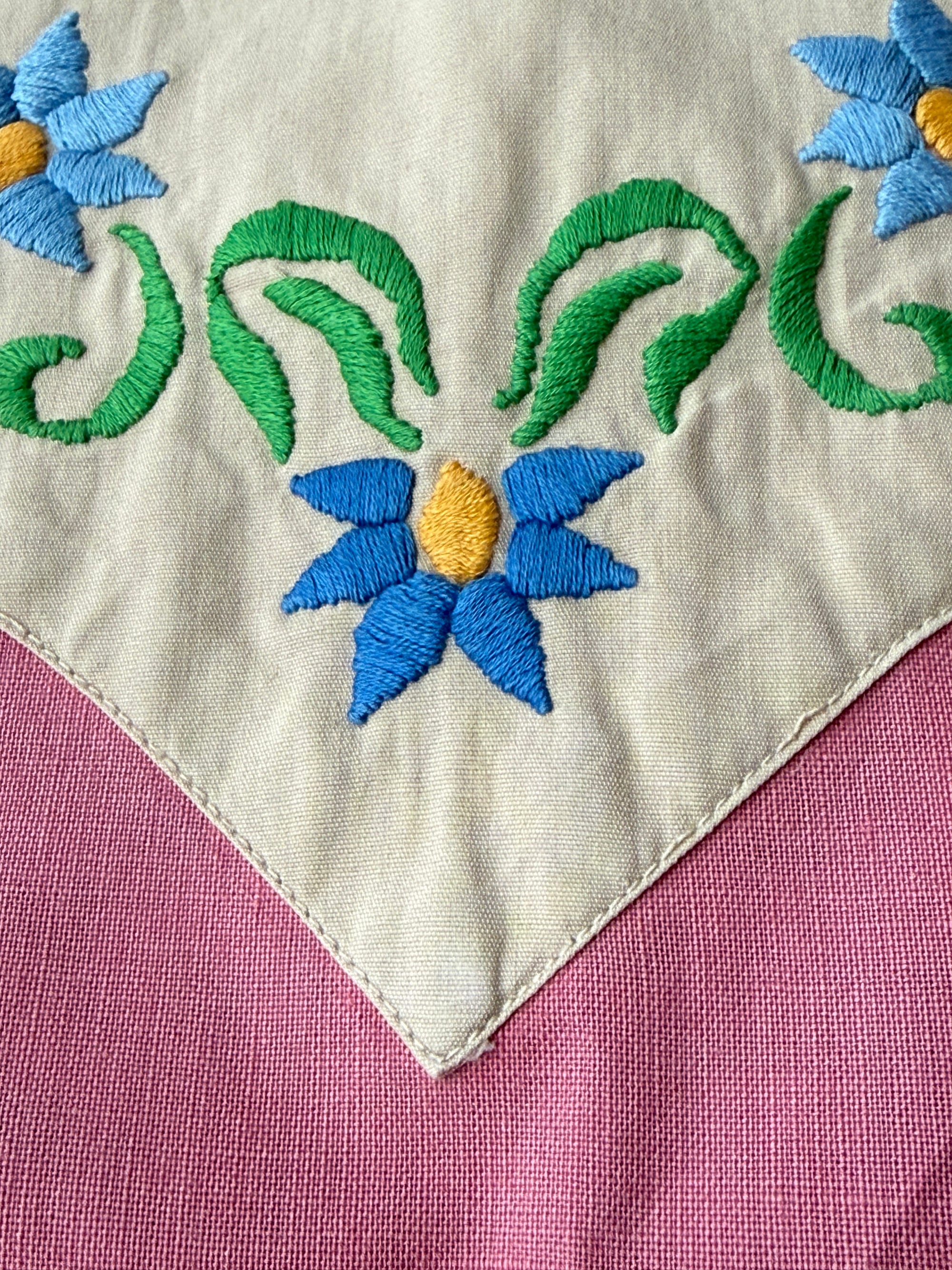 Vintage 1940’s Embroidered Cotton Western Shirt