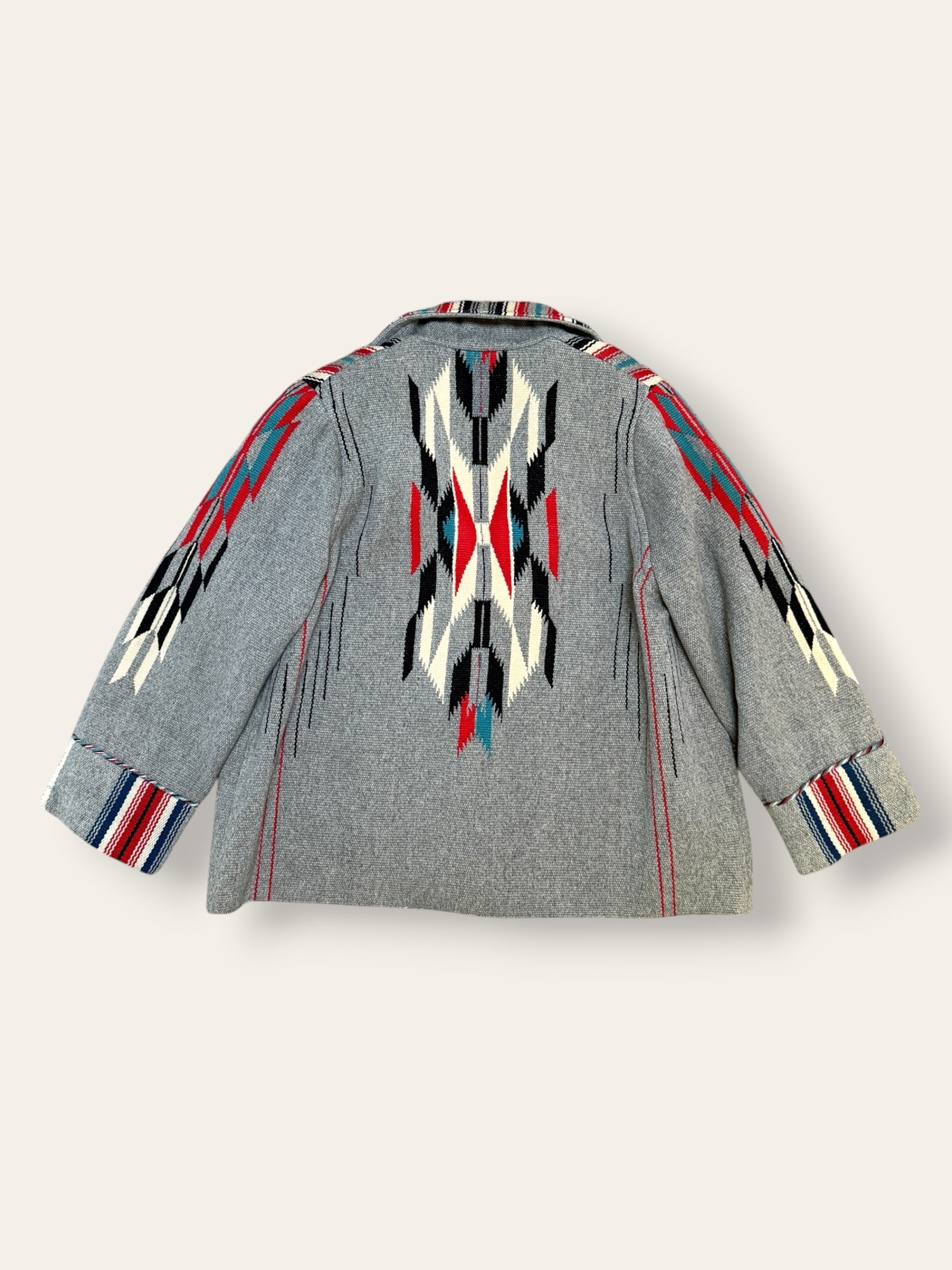 Vintage 1940’s Chimayo Ganscraft Woven Jacket | Southwest Hand Woven Wool Jacket