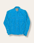 Vintage 1950’s Turquoise Fleck Miller Western Rayon Shirt