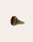 Vintage 1940’s HJ 10k Gold Art Deco Class Ring Size 10.5