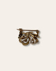 Vintage 1800’s Seed Pearl 10k Gold Pin