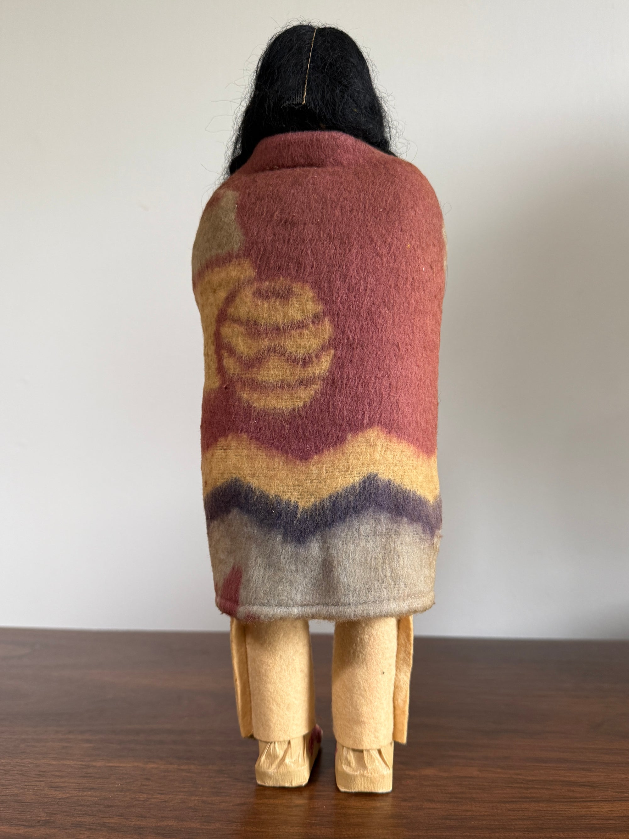 Vintage 1940s Skookum Native American Doll | Handcrafted Black Hills Souvenir Figure
