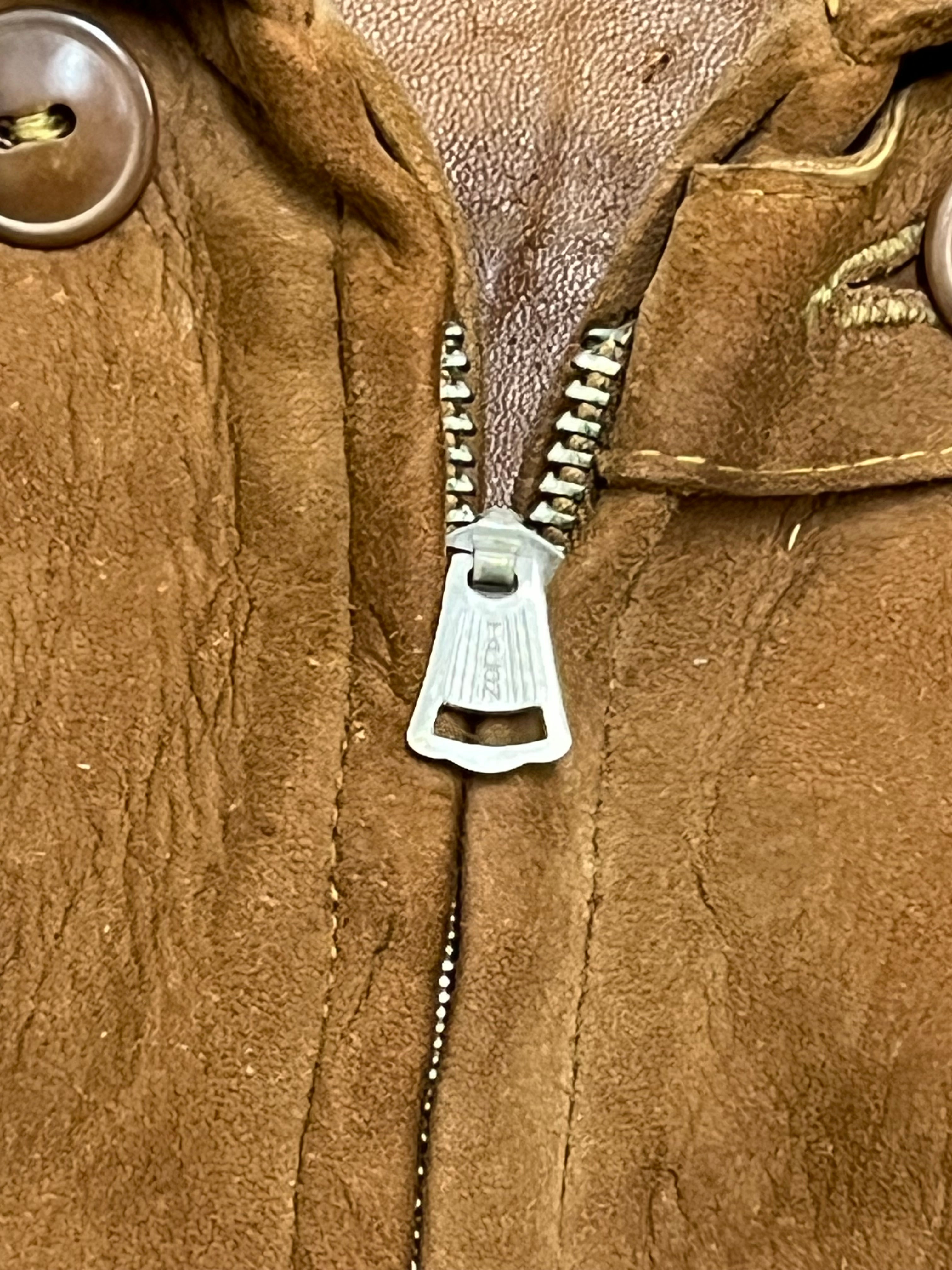 Vintage 1930's A1 Chinstrap Suede Jacket – Afterlife Boutique