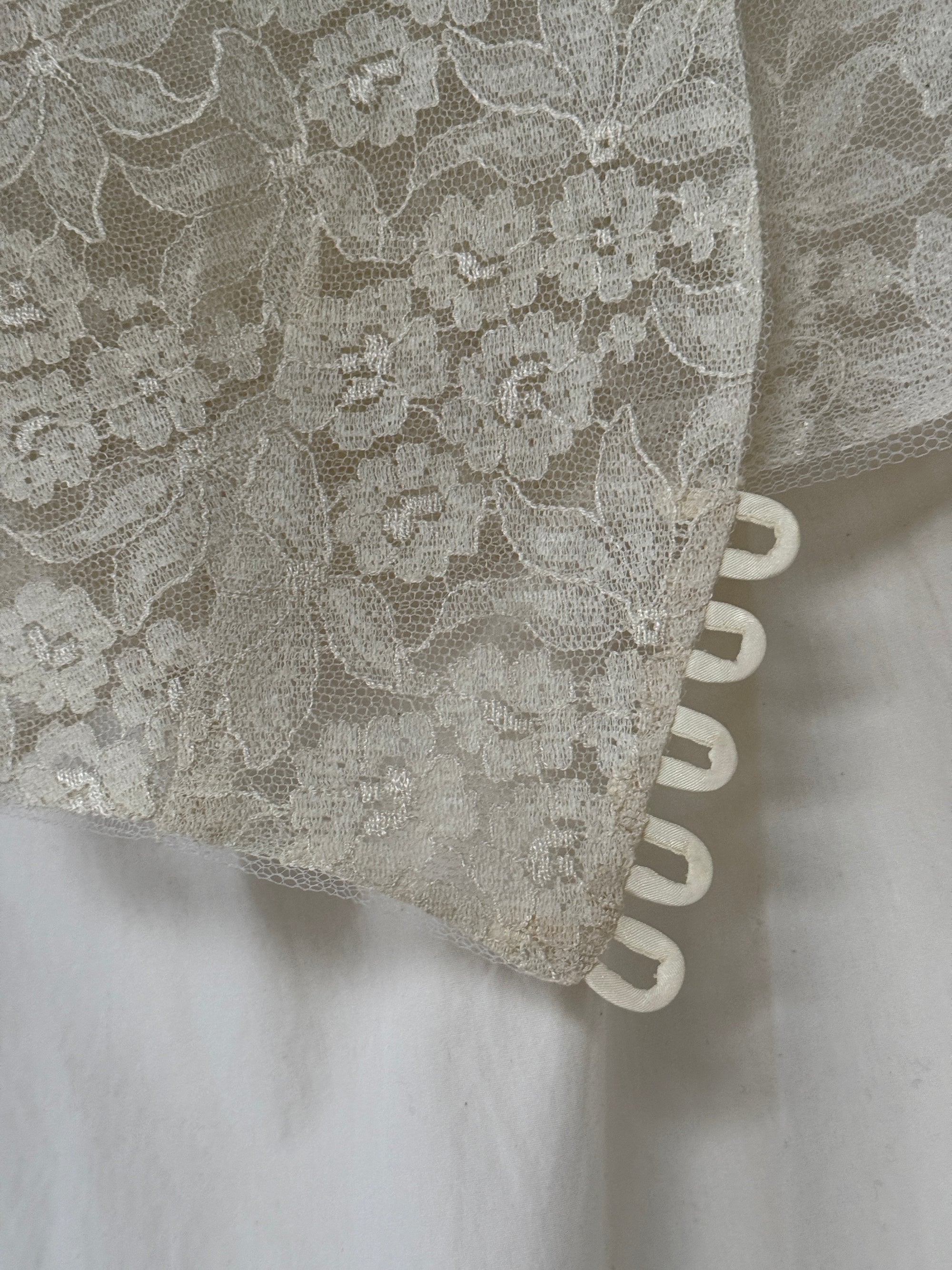 Vintage 1940s–1950s Lace &amp; Tulle Bolero Top | Sheer Evening Shrug