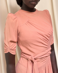 Vintage 1940’s Smocked Rayon Dress