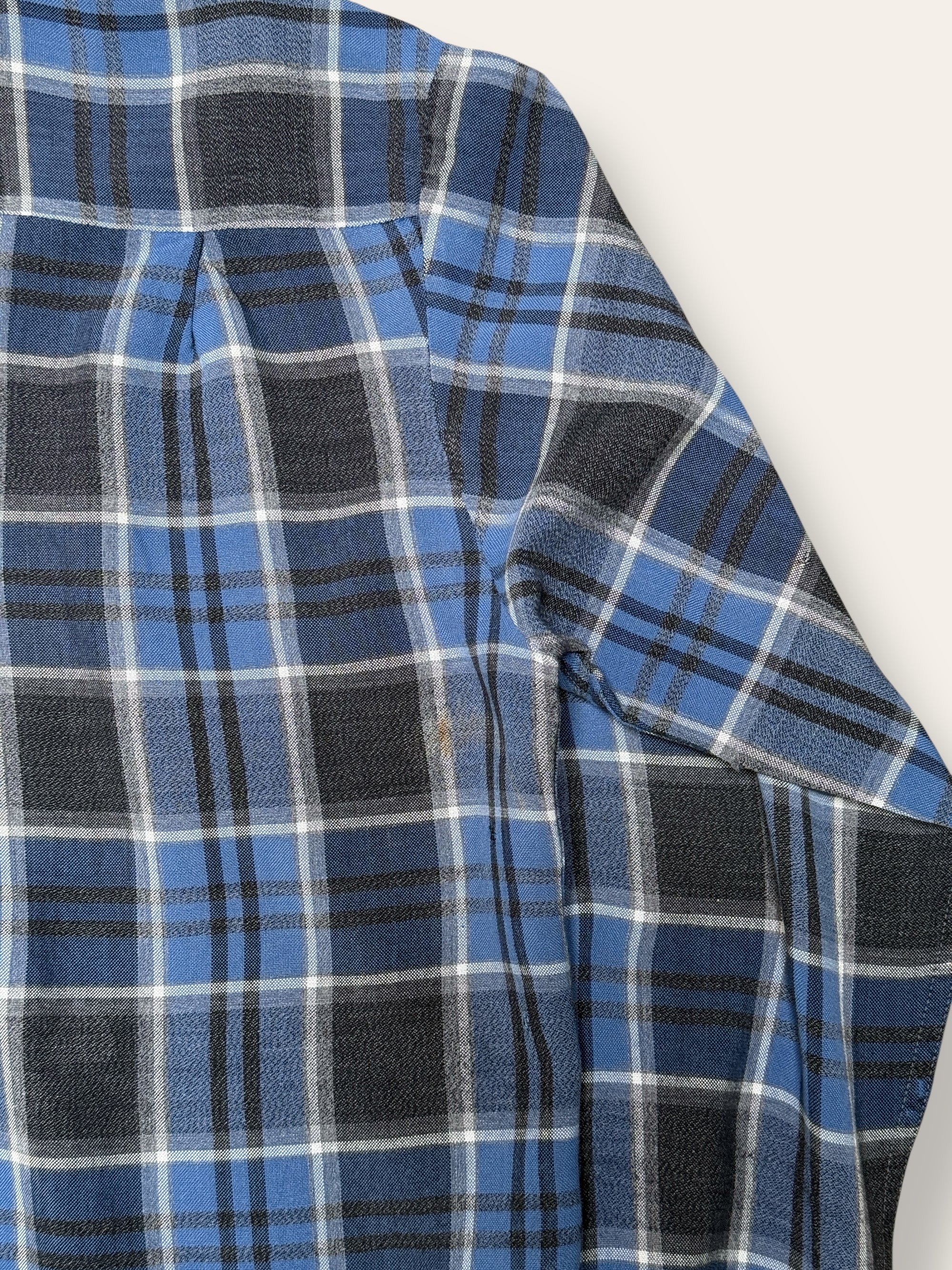 Vintage 1950’s Campus Rayon Plaid Shirt