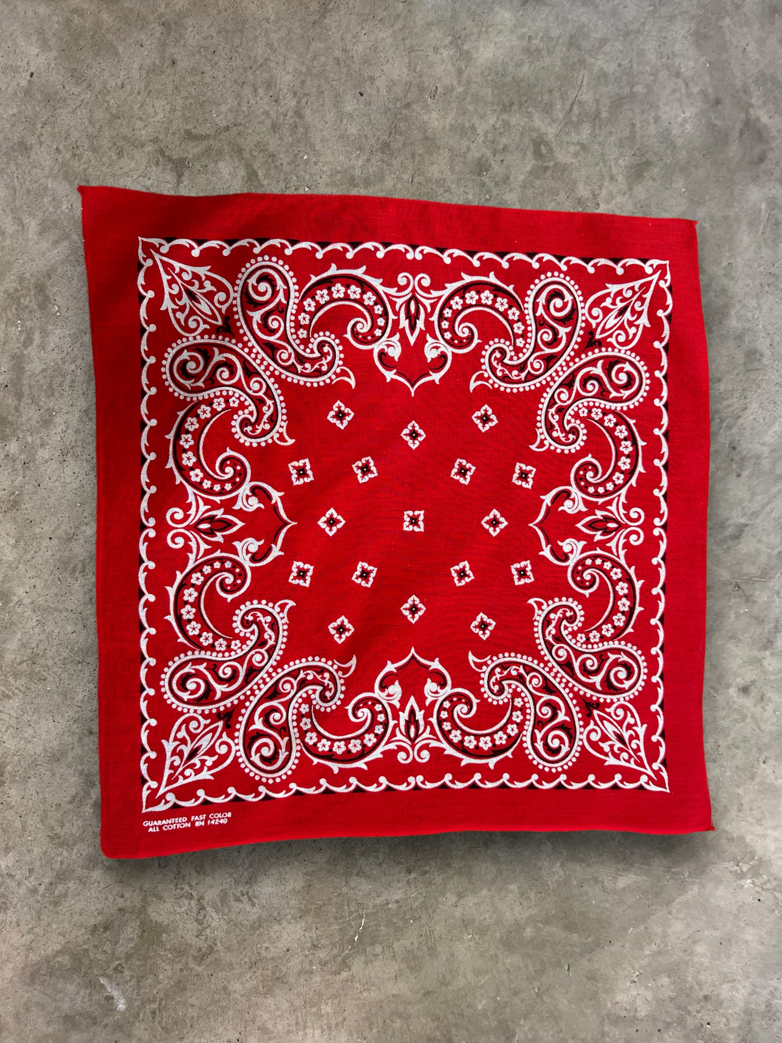 Vintage 1950's Paisley Fast Color Bandana – Afterlife Boutique