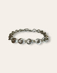 925 Sterling Silver Heavy Artisan Handmade Chain Link Bracelet | Dual Link Bracelet