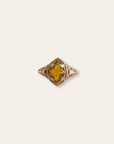 Antique 10k Gold Art Deco Citrine Ring Size 4