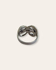 925 Sterling Silver Smile Now Cry Later Statement Ring