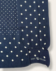Vintage 1940’s Polka Dot Fast Color Trunk Down Mended Selvedge Bandana