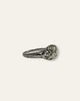 Vintage 1920’s 14k White Gold European Cut Diamond Ring Size 5.5