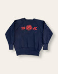 Vintage 1950s Santa Rosa Junior College Felt Print Sweatshirt | SRJC Raglan Collegiate Crewneck