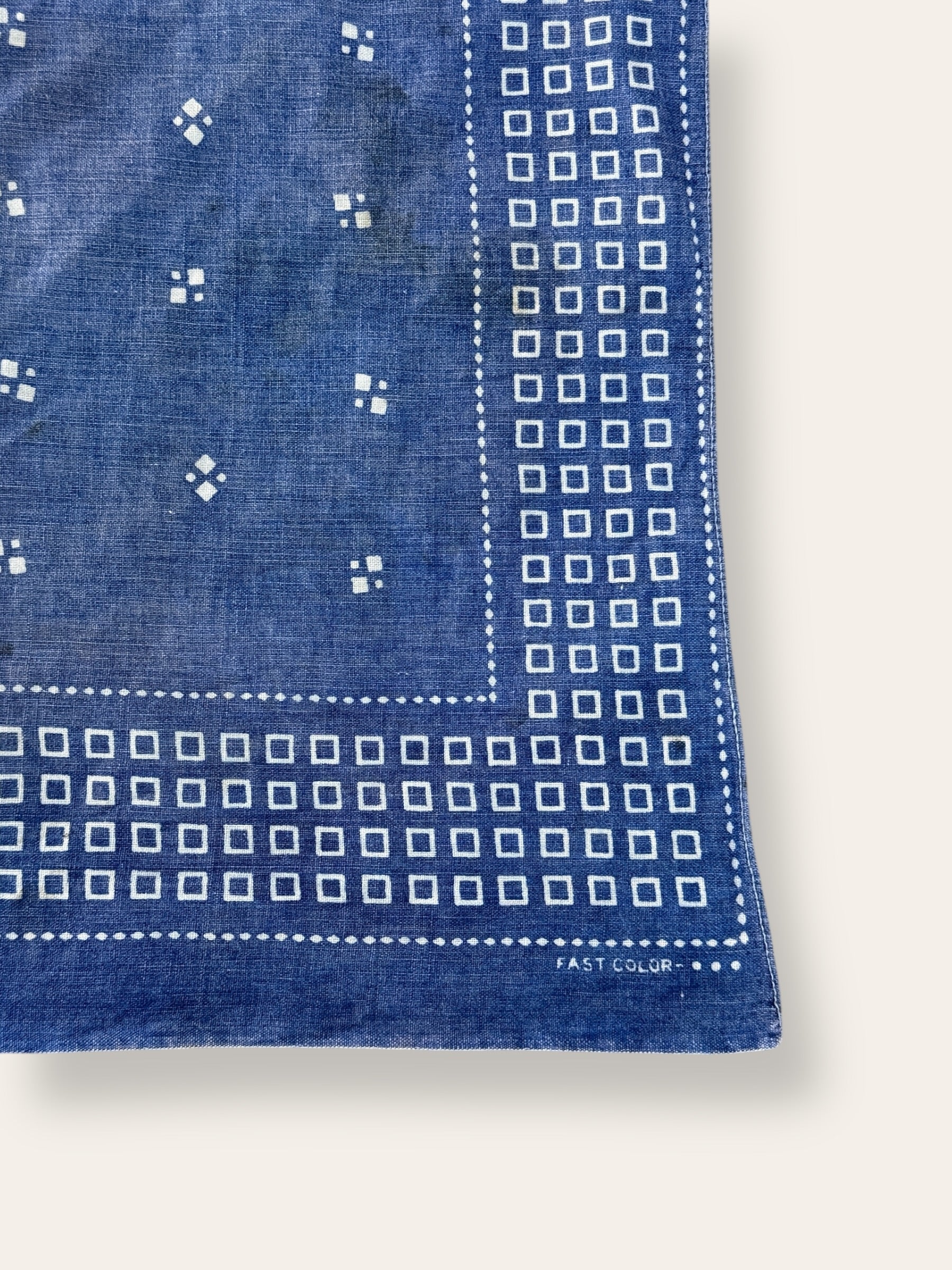 Vintage 1920-30’s Indigo Bandana