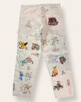 Vintage 1970’s Test Print Transfer Painter Pants W:35