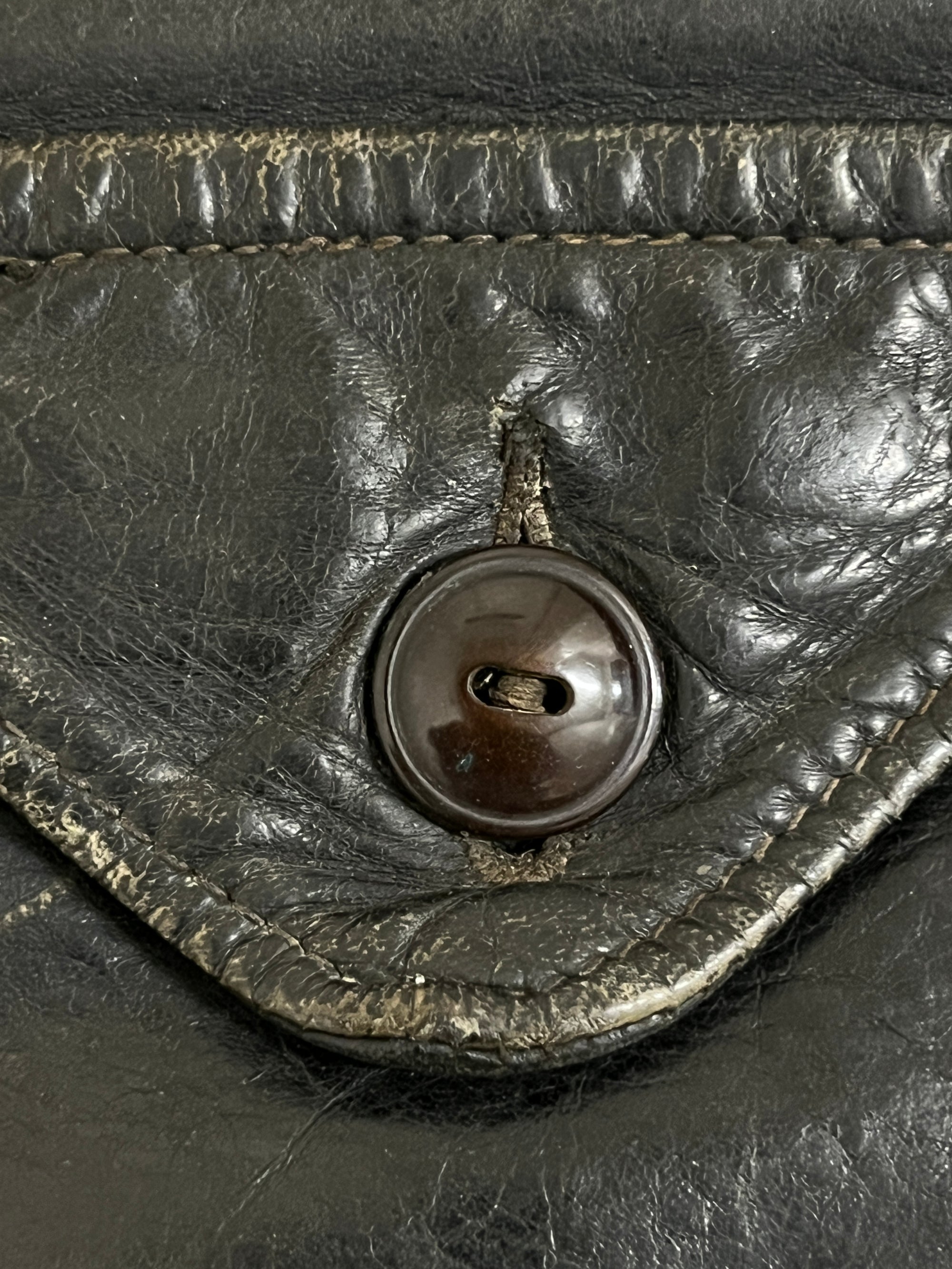 Vintage 1930’s Simmons Bilt D Pocket Horsehide Leather Jacket Sz 40