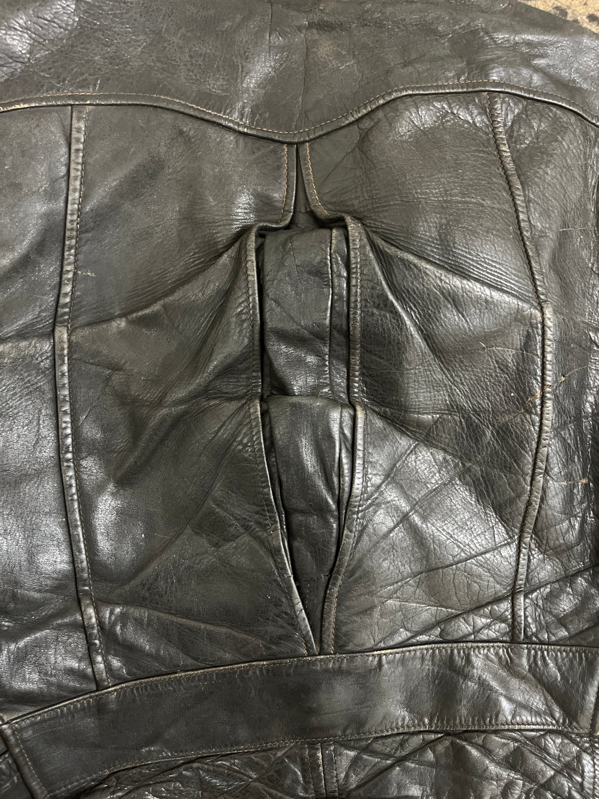 Vintage 1930’s Simmons Bilt D Pocket Horsehide Leather Jacket Sz 40