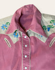 Vintage 1940’s Embroidered Cotton Western Shirt