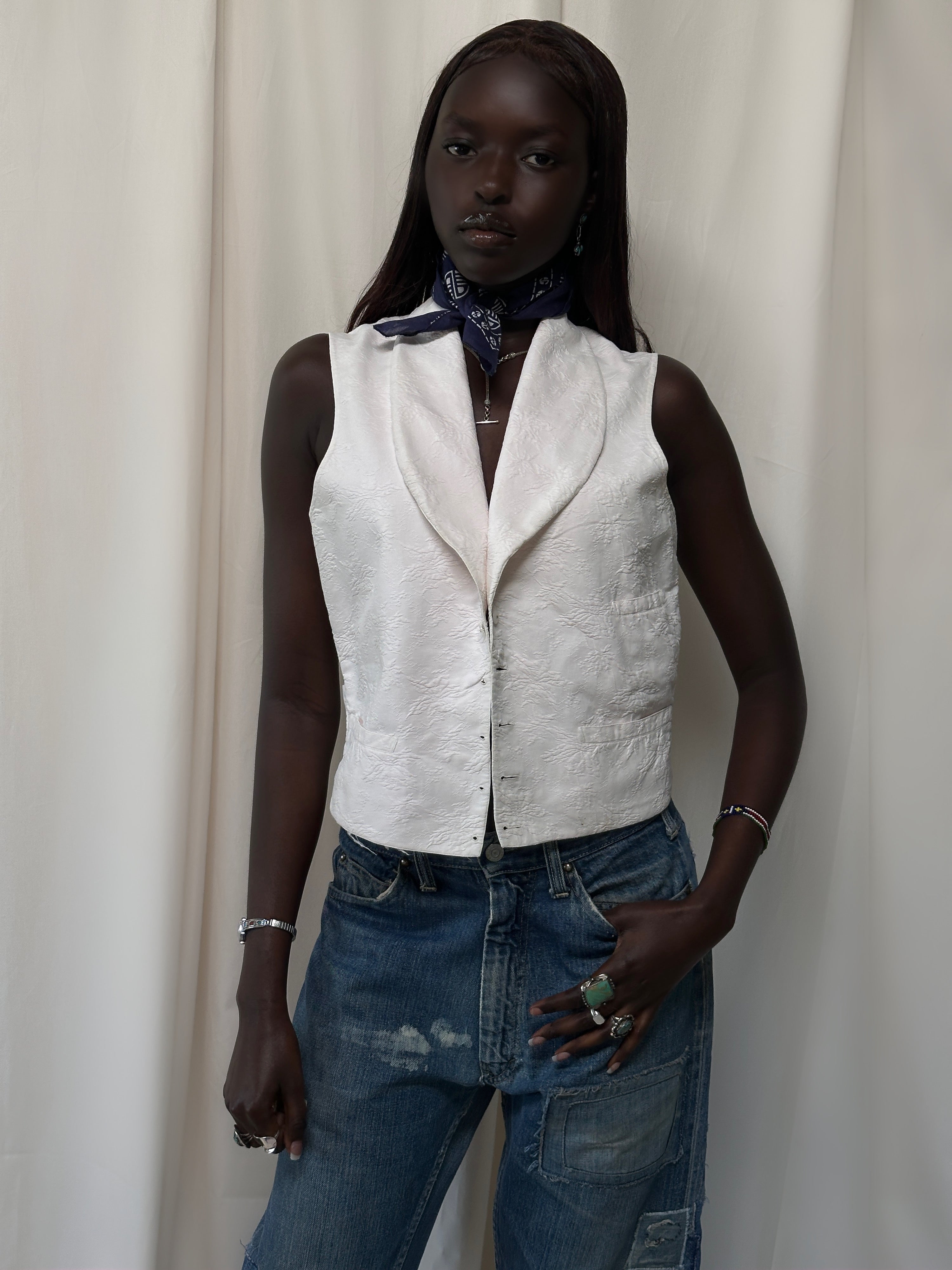 Ameri⭐︎ VINTAGE LIKE JACQUARD OVER VEST Ameri VINTAGE LIKE JACQUARD OVER VEST Sweater Vests