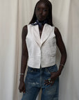 Vintage 1890’s Jacquard Buckle Back Vest