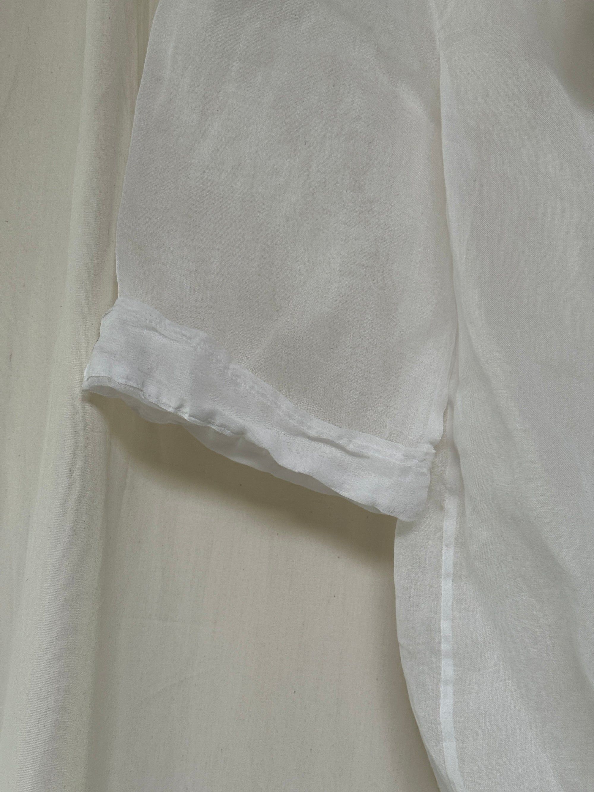 Vintage Edwardian Organza Cotton Blouse