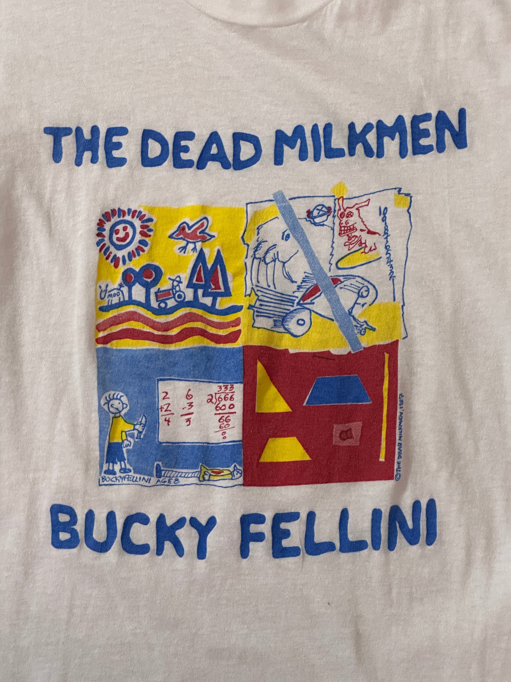 Vintage 1987 The Dead Milkmen Bucky Fellini T-shirt