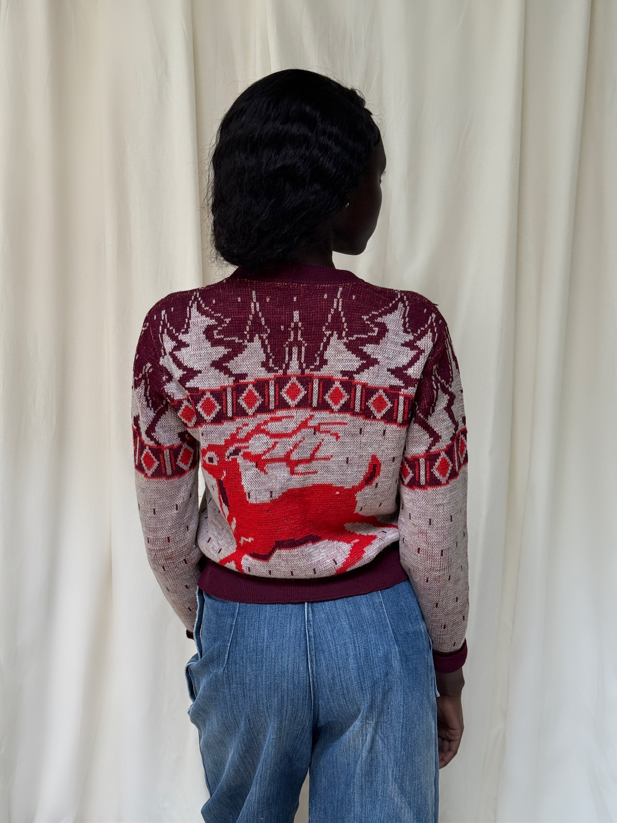 Vintage 1940’s Jim Penney Wool Novelty Sweater