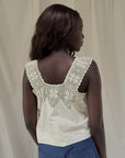 Vintage 1900s Edwardian Crochet Top | Antique Blouse Romantic Cottagecore