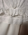 Vintage Edwardian Pleated Eyelet Cotton Bodice