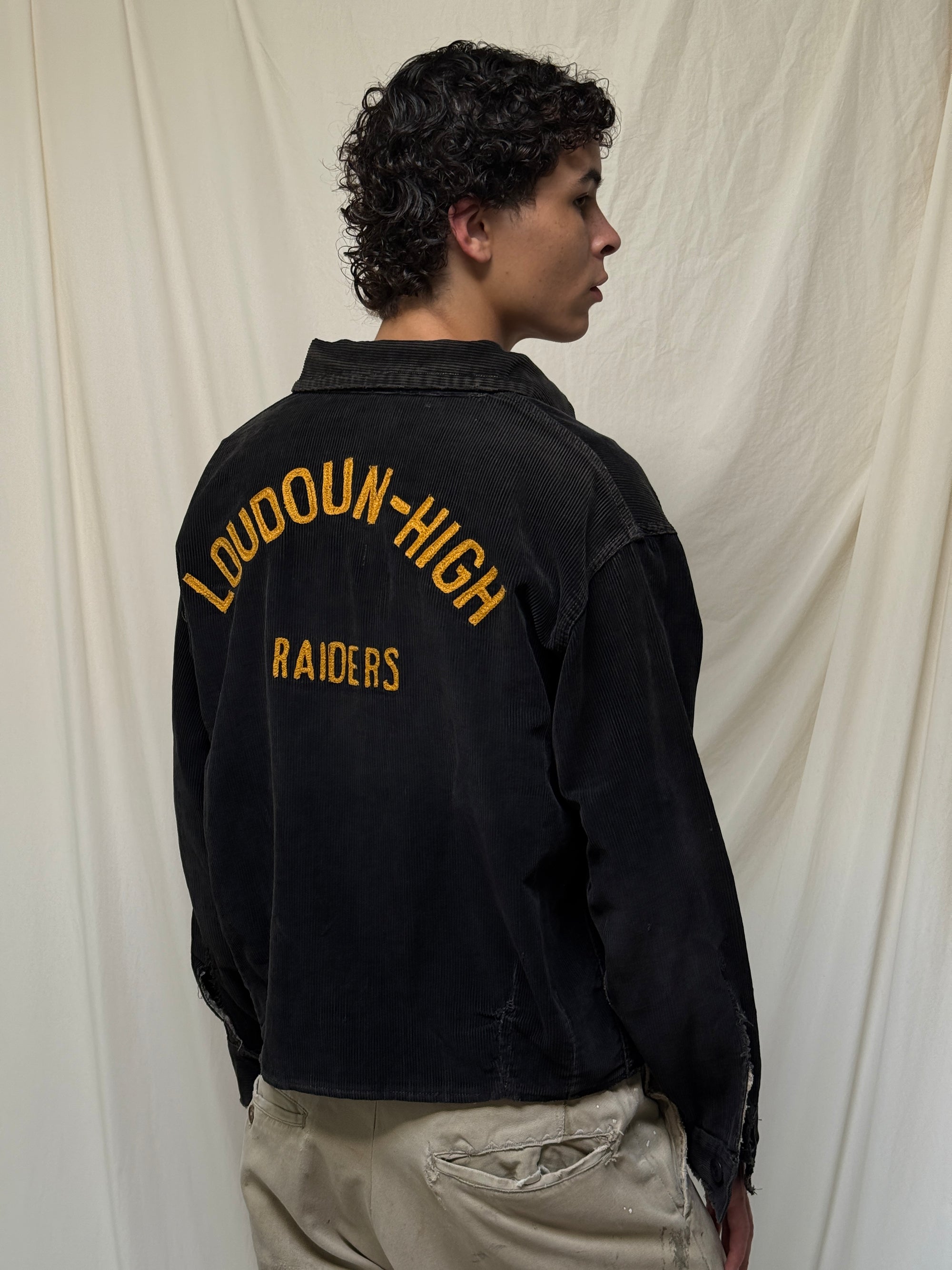 Vintage 1963 Corduroy School Sport Chain Stitch Jacket