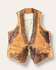 Vintage 1950’s Nudie’s Tooled Leather Vest